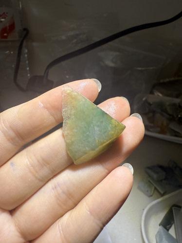 C1862冰双彩天然缅甸翡翠A货边角料保真保A假一罚三详情有尺寸