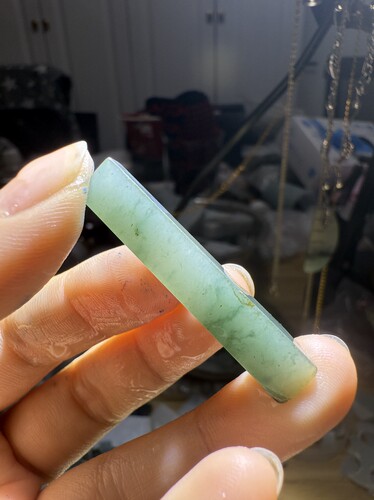 C1607糯冰飘花天然缅甸翡翠边角料保真保A假一罚三详情有尺寸