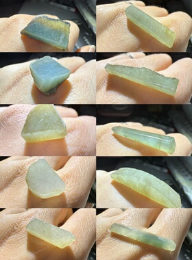 O1020-1029小冰件天然缅甸翡翠边角料保真保A假一罚三看好尺寸拍