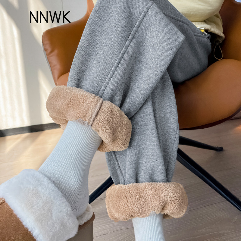 加厚加绒羊羔绒卫裤女2025冬季新款彩色保暖束脚棉裤休闲裤运动裤,女装/女士精品,卫裤,淘宝优惠券,粉丝福利购,淘宝优惠卷