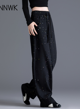 满天星黑色裤子运动裤女2026新款休闲裤春秋版型好看哈伦弯刀卫裤