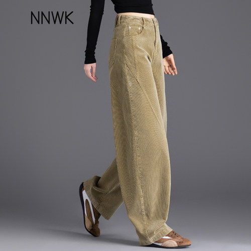 灯芯绒裤子女秋冬季休闲裤条绒裤