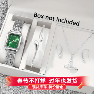 女款简约潮流腕表ins超薄复古方形手表生日礼物送老婆薄荷绿女表