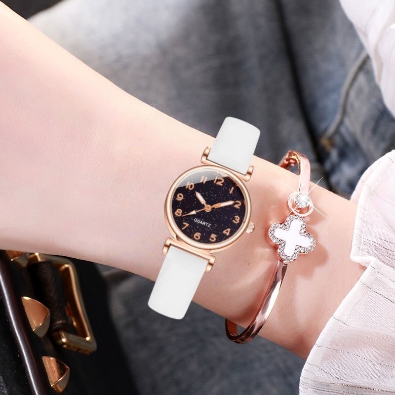 女士精致显白小巧石英表七夕情人节礼物礼盒装防水不掉色手表手镯