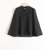 女26春装 旗袍领盘扣A字宽松绣花汉服上衣小衫 国风新中式 新 言