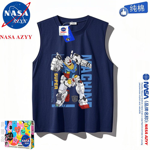 NASA变形金刚高达男童背心T恤