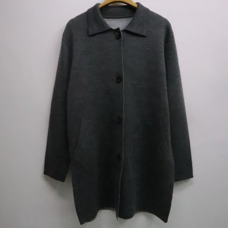 美丽诺羊毛保暖外套中长款