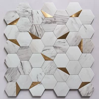 Джаз Белый Треугольник Золотой Шестиугольник 12 штук на сторону