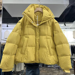 立领羽绒服女短款冬季新款宽松显瘦百搭休闲加厚保暖外套世0.65