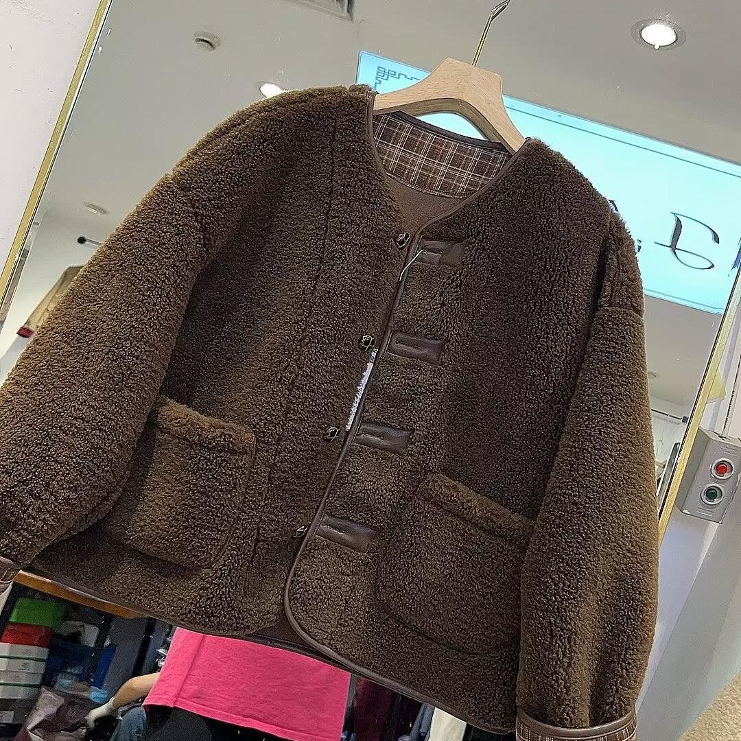 休闲常规皮毛一体羊羔毛
