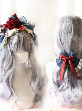 洛丽塔白雪姬手作蝴蝶结KC发箍发卡发饰头饰 LOLITA原创手工小物