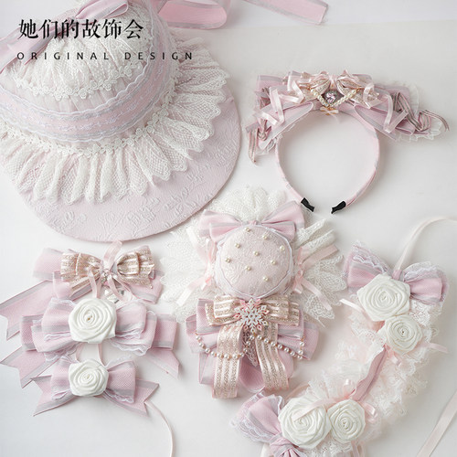 圣诞G粉波耐特帽子发夹发饰