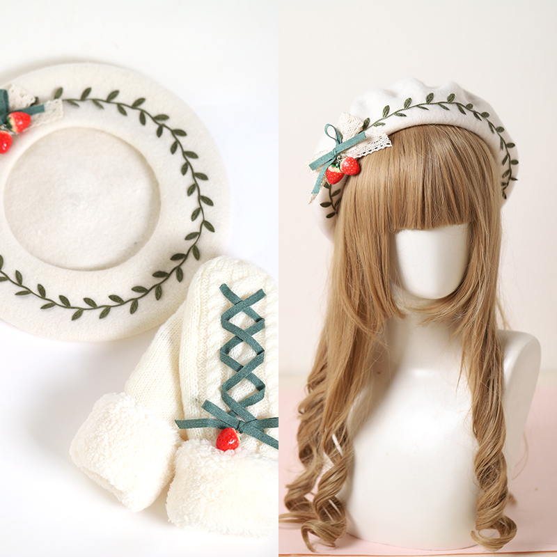 可爱甜美风出行百搭贝雷帽