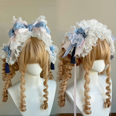 梨园梦瓷手作小物琉璃瓷发带青花瓷玲珑瓷她们的故饰会Lolita头饰