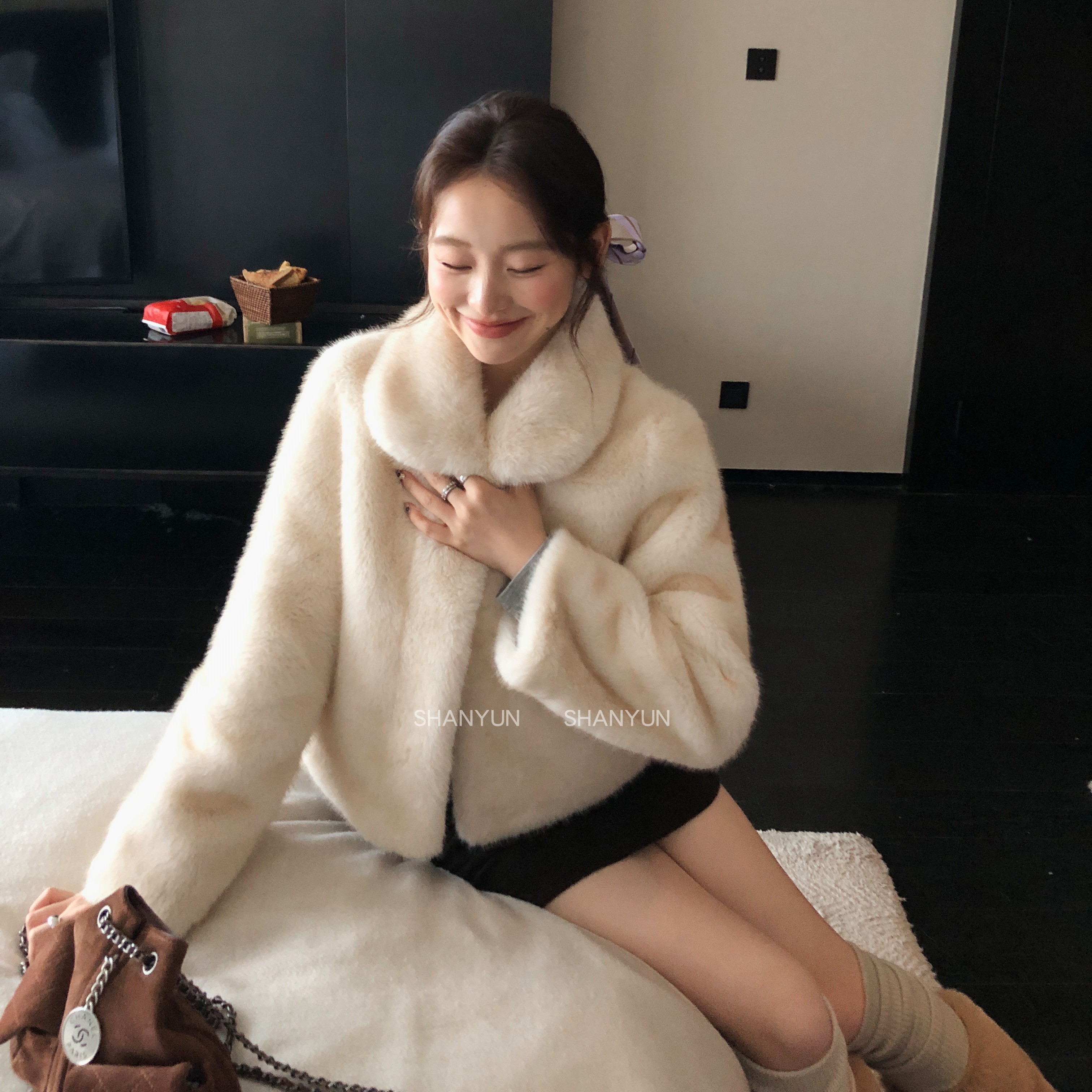 baby小奶狐仿狐狸毛环保皮草