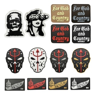 战术背包魔术贴杰森士气章FOG独木舟forward臂章For God双肩包贴