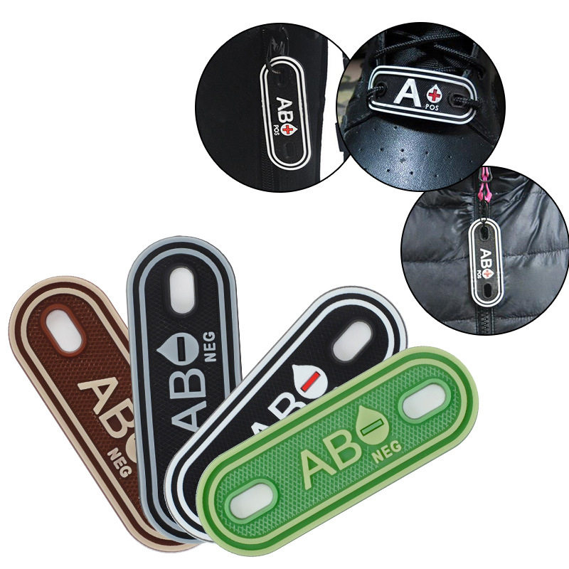 个性臂章图案士气章战术挂章识别章背包魔术贴pvc血型章标志夜光