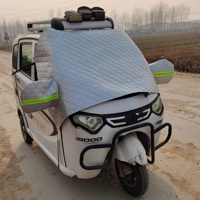 防雨防雪前挡风玻璃罩三轮四轮车