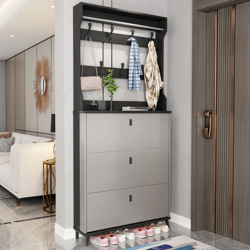鞋柜家用门口超薄入户翻斗收纳柜