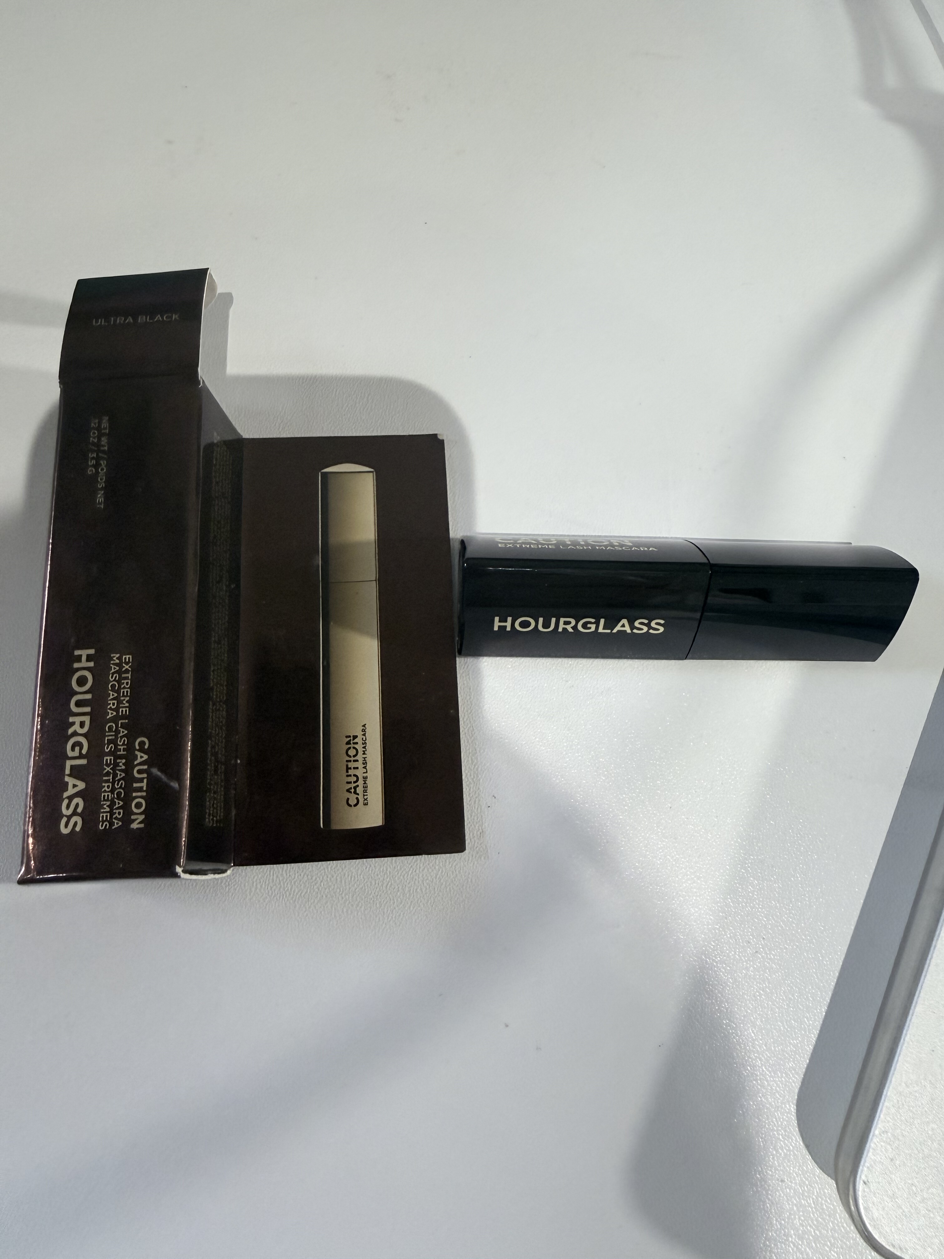 现货Hourglass沙漏Caution 丰盈纤长卷翘持久睫毛膏 小样3.5g