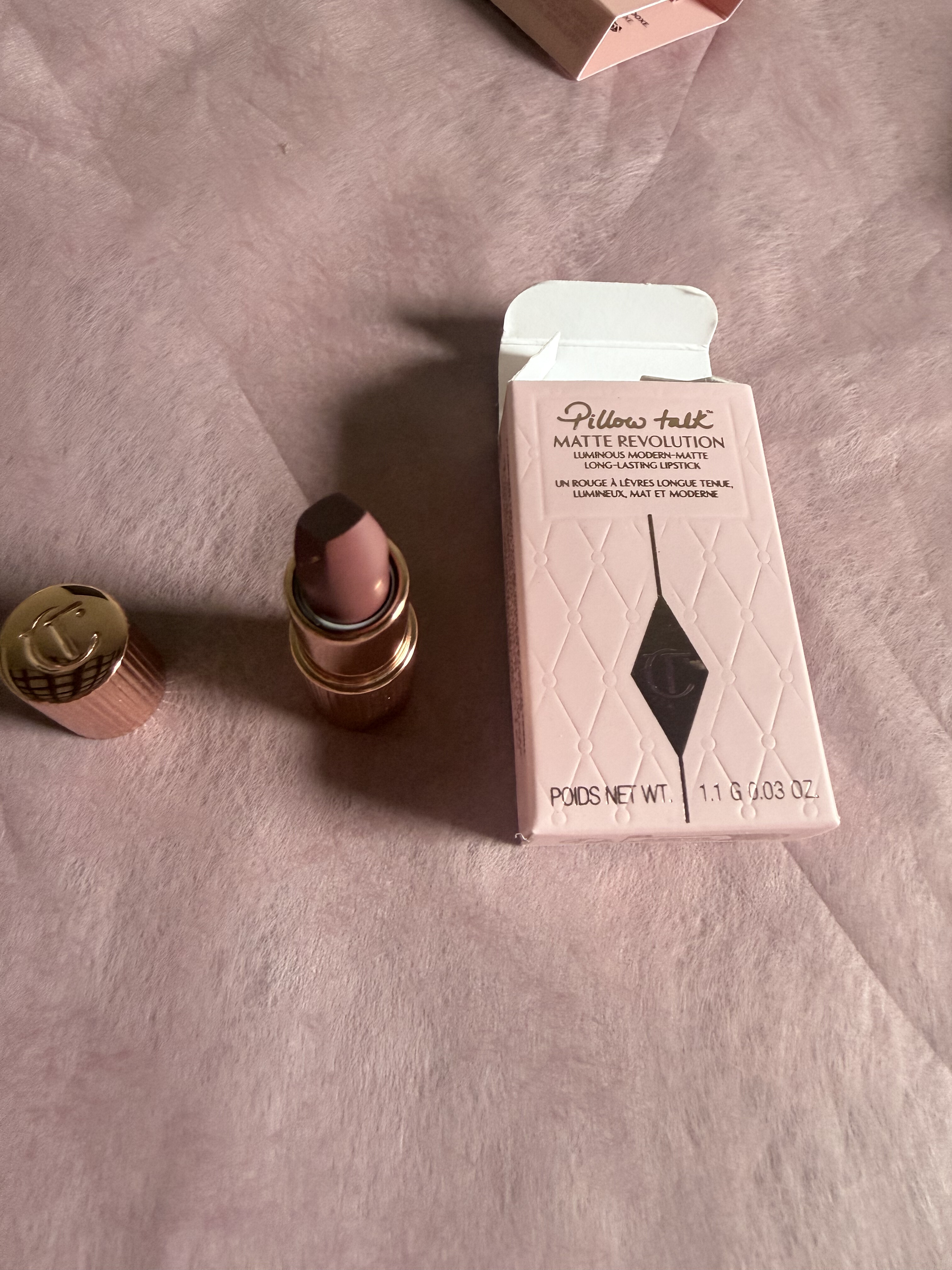 现货Charlotte Tilbury/CT口红Pillow Talk Medium枕边话1.1g粉盒
