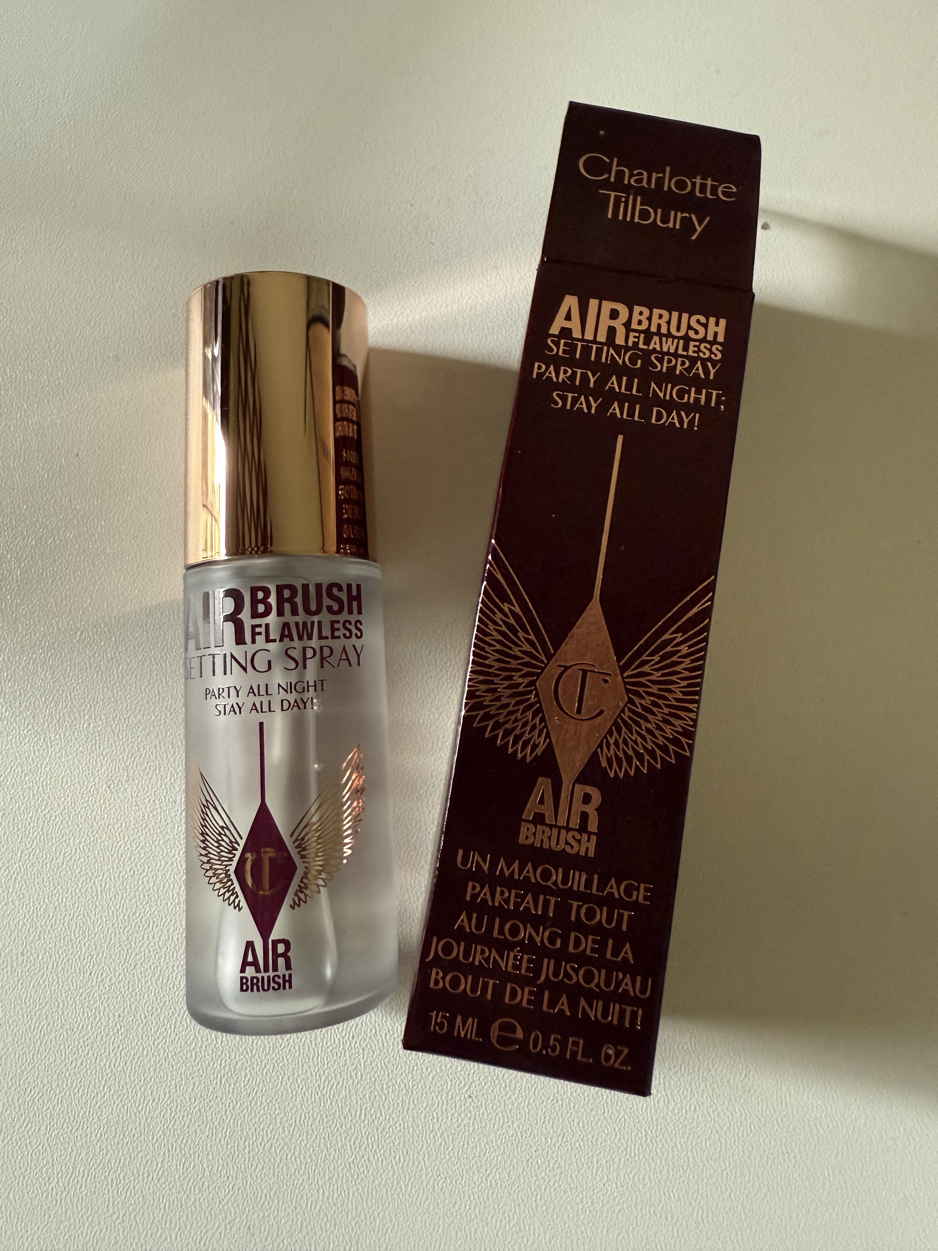 Charlotte Tilbury持妆CT新轻盈无暇定妆喷雾15ml小样持久不脱妆