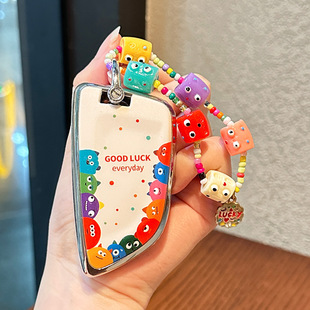 530TPU保护壳包扣 5系x3 适用宝马3系钥匙套小怪兽卡通图案