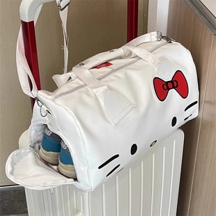 hellokitty旅游轻便行李包学生住校生手提收纳袋大容量可套拉杆箱