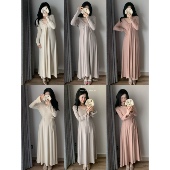 城南边儿12.8冬日舒适主义 仿羊绒粗包芯纱连衣裙遮肉不显臀两版