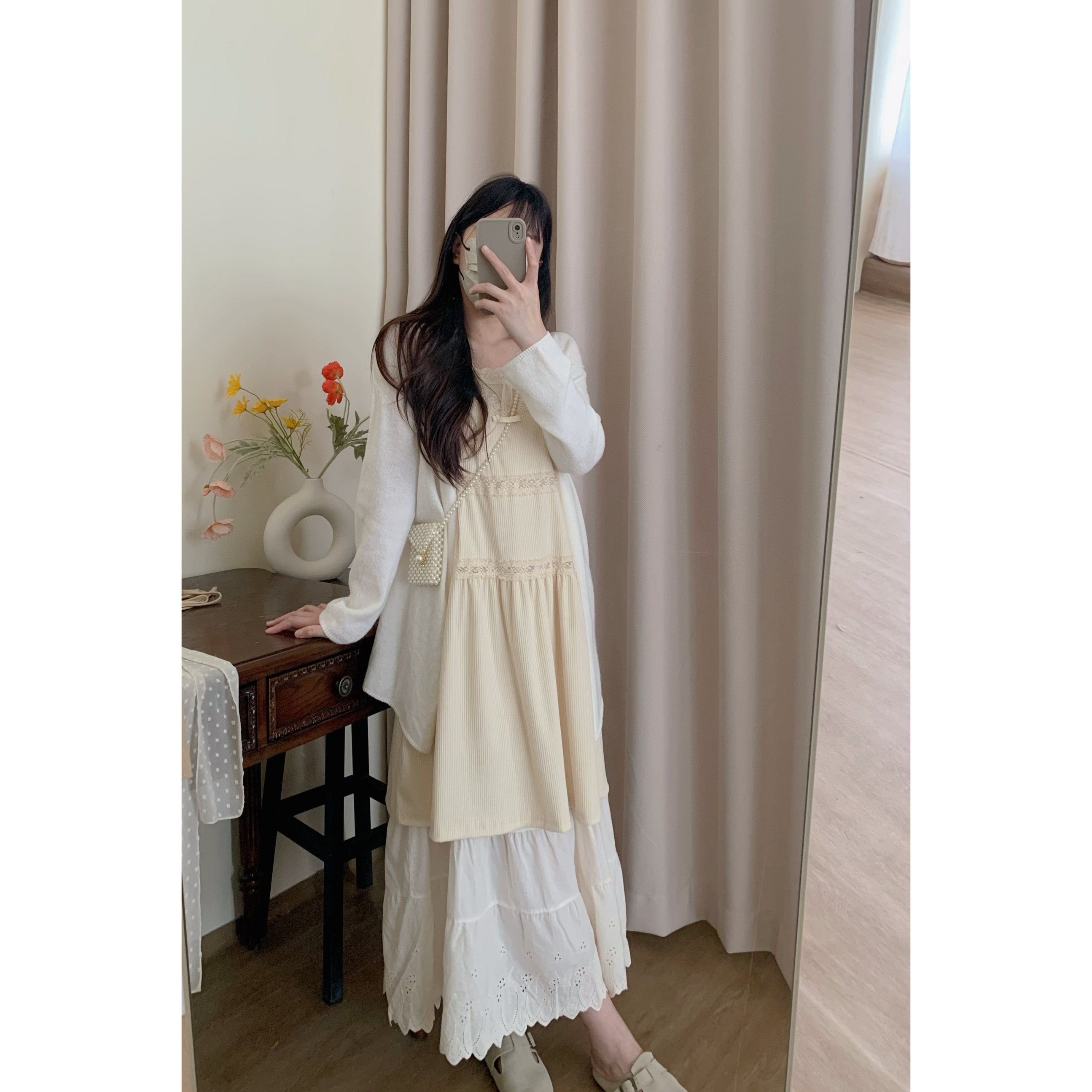 蕾丝9.19吊带裙城南边儿小茉莉