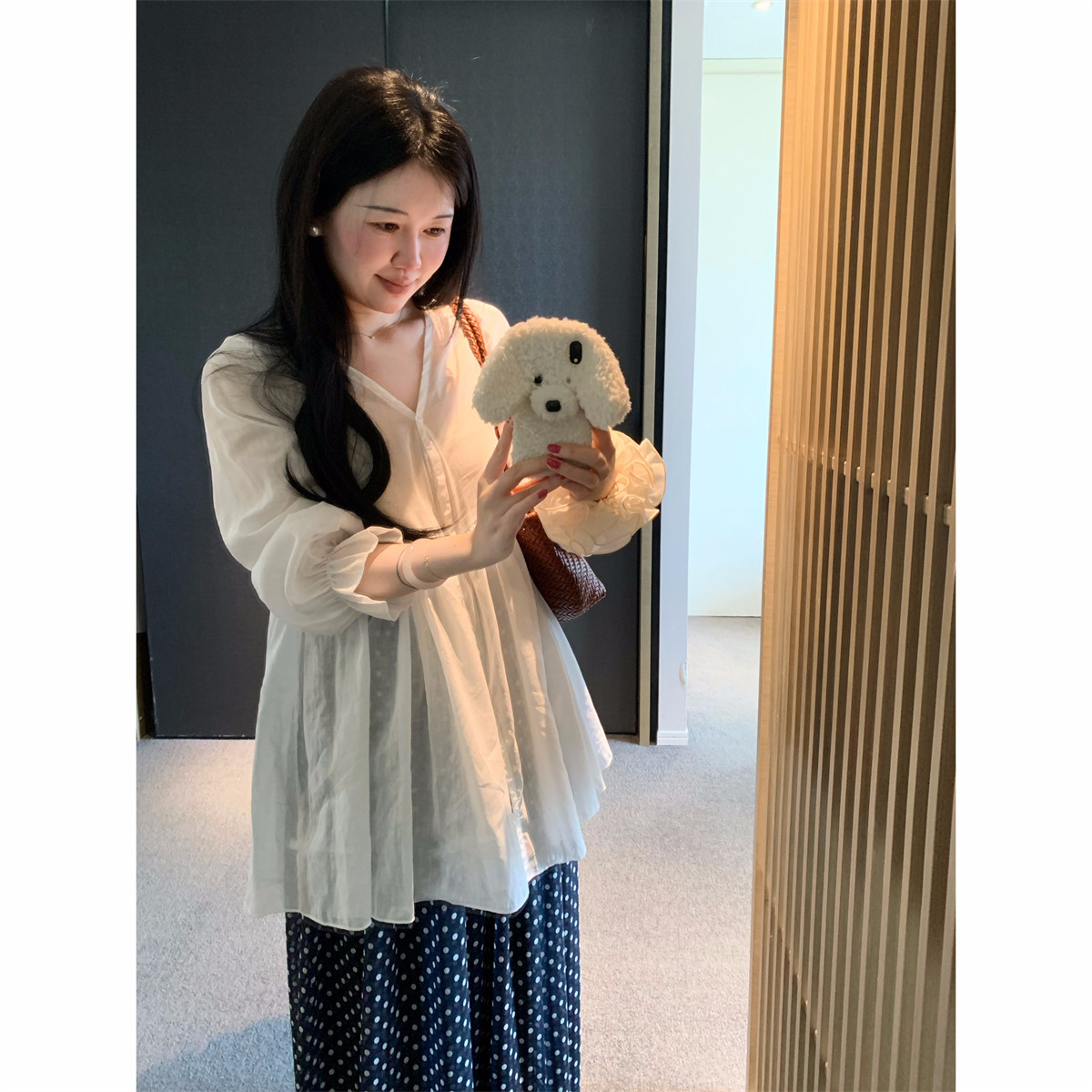 城南边儿3.23白茶清欢~苎麻衬衫中长款外套春夏新品温柔风