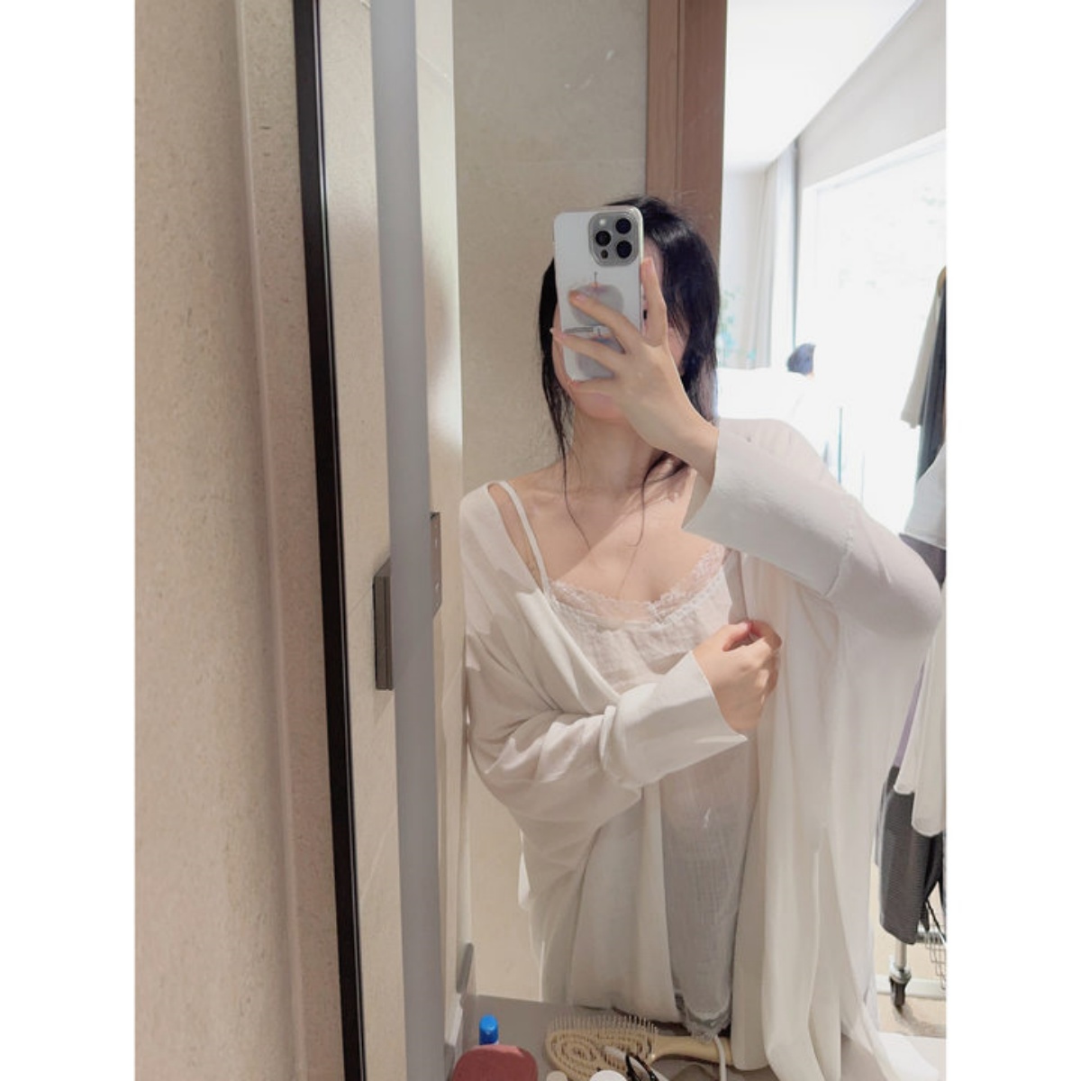 贵妇开衫舒适慵懒感冰丝针织外披