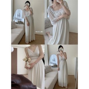 6.7 浅夏 网纱蕾丝睡裙有袖 无袖 3件 款 两个版 11.9开299元