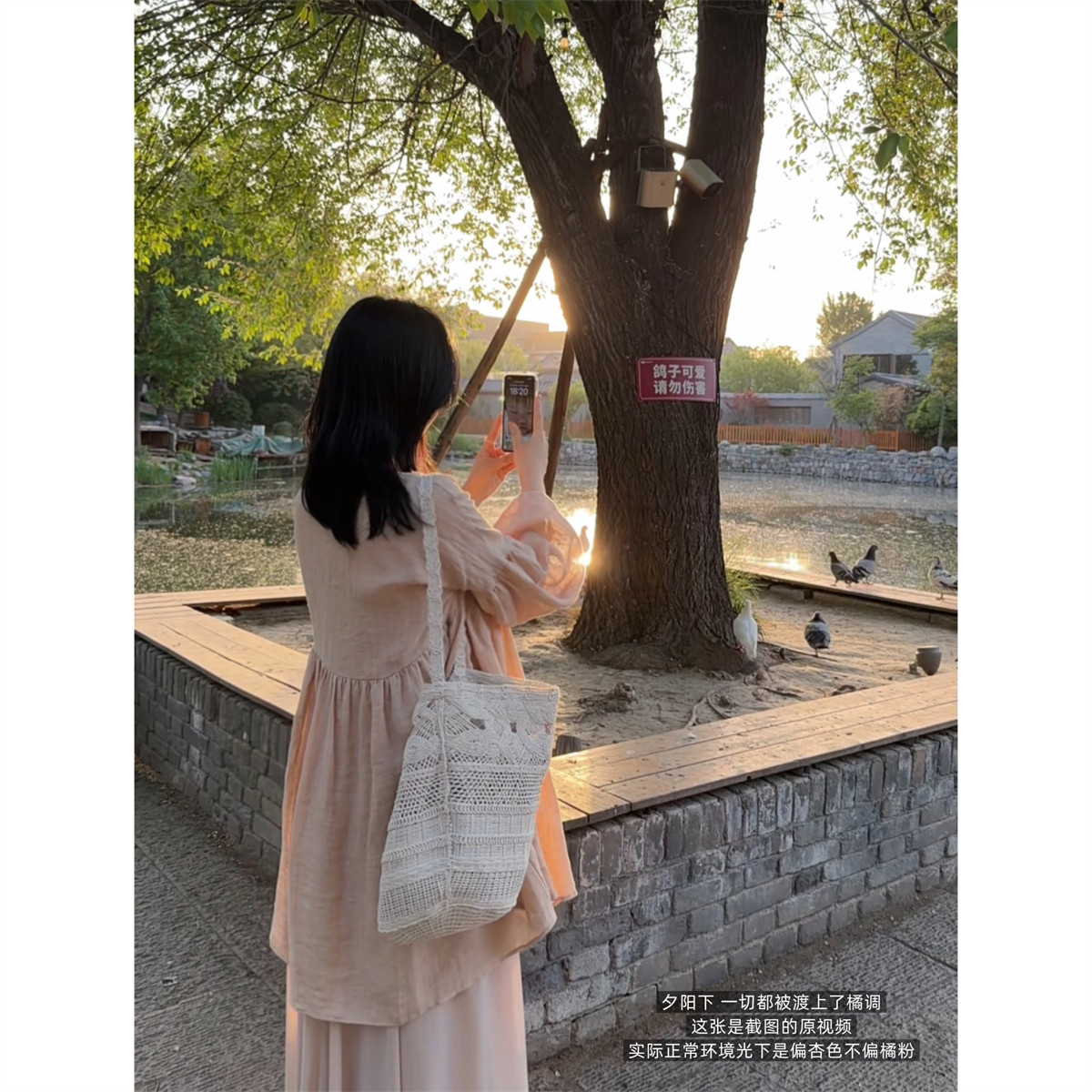 城南边儿5.7软绵绵娃娃衫连衣裙灯笼袖裙子\两个长度天丝亚麻