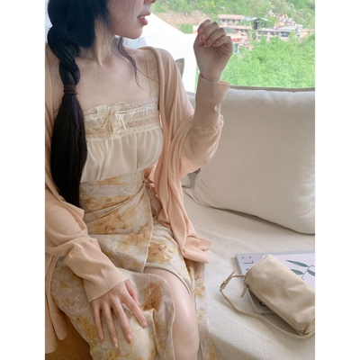 自然蕾丝背心生成色含内衬