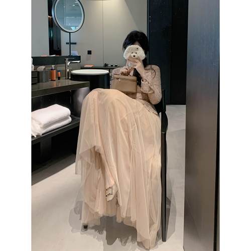 城南边儿10.31摇曳的裙摆8米大摆纱纱裙秋冬季长款半身裙柔情长裙