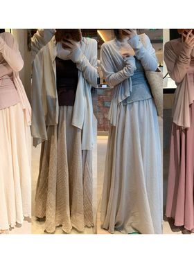 城南边儿3.7云栖棉麻裙·花丝皱新色大摆伞裙多色合集半裙禅意风