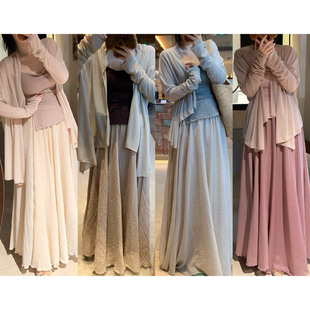 城南边儿3.7云栖棉麻裙·花丝皱新色大摆伞裙多色合集半裙禅意风