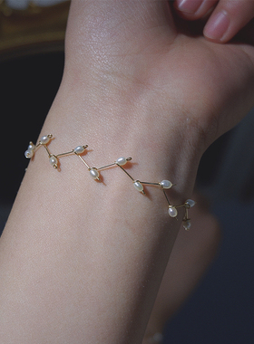 订做原创设计风珍珠母贝手链新品