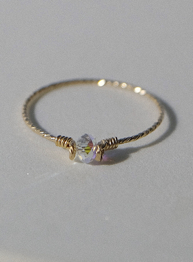 UNELGE女包金简约通勤戒指