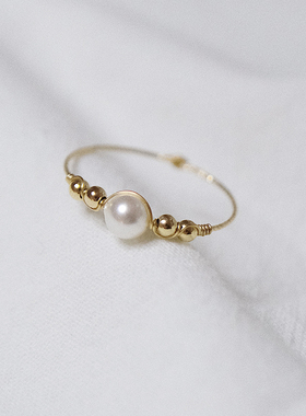 UNELGE女包金原创设计简约戒指