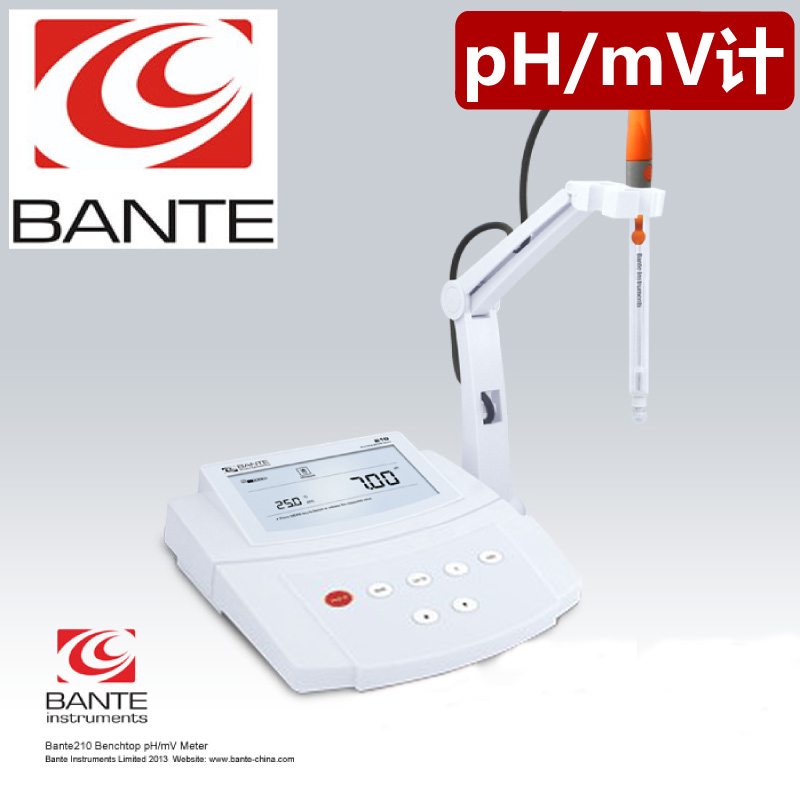 Bante210桌上台式pH/mV计 标准型酸度计 酸度测量仪