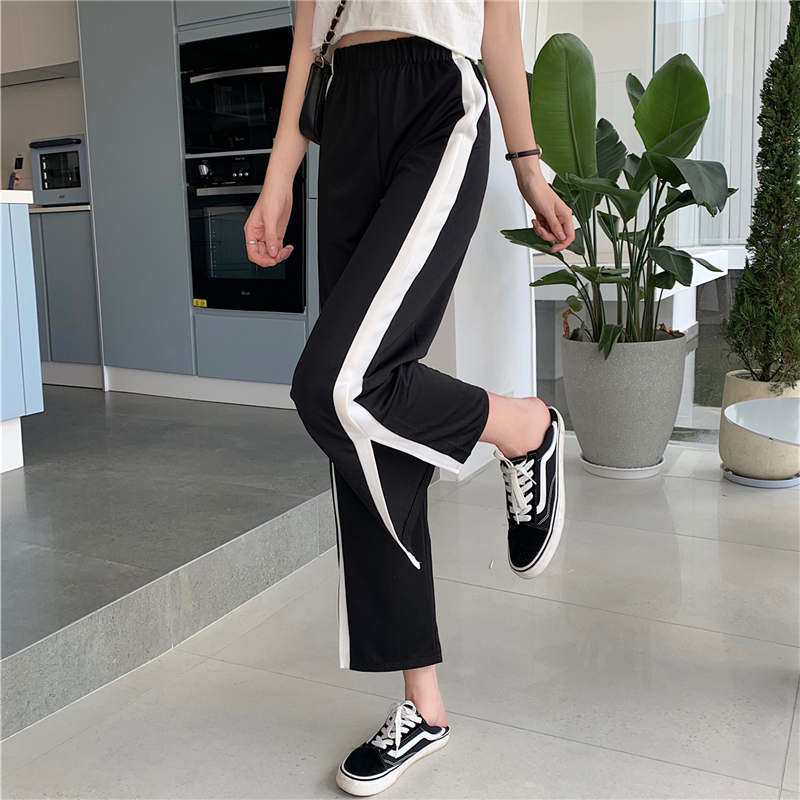 Real photo of 2021 spring and summer wide leg pants for women
