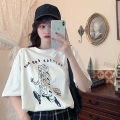 Real shot 2021 summer short sleeve T-shirt for women