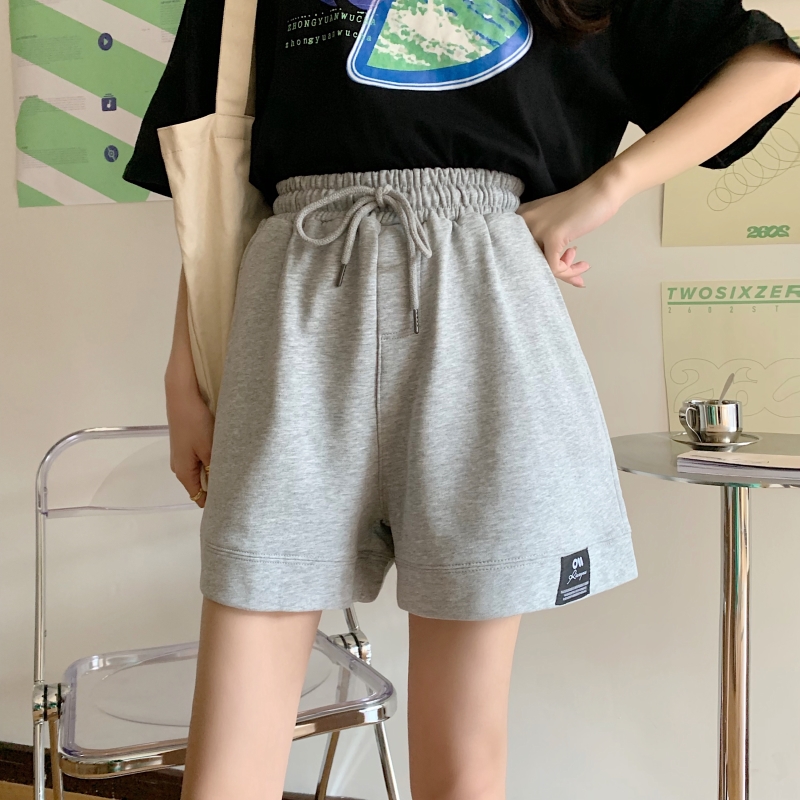 Real shot 2021 Summer Shorts high waist sports pants Harlem pants casual pants female