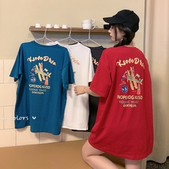 實拍 2021夏裝 短袖t恤女中長款