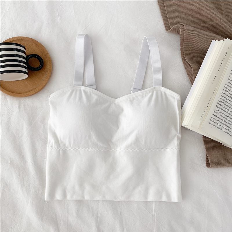 Real shooting and real price small sling vest with bra for female students