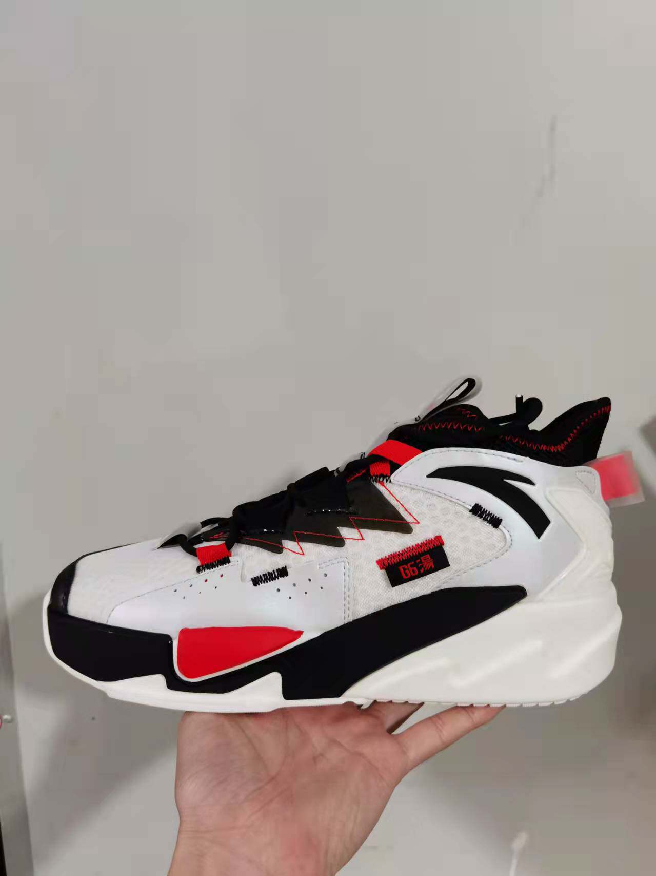 安踏汤神g6板鞋男鞋2021新款高帮霸道圆头运动休闲鞋112128089