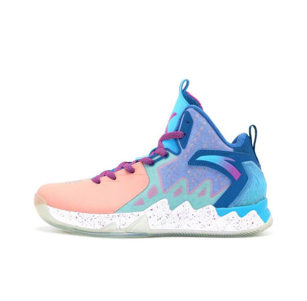 安踏男款汤普森kt2复古实战篮球鞋耐磨防滑112031102s