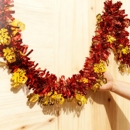 新年春节毛条装 饰商场柜台拉花美容珠宝店氛围红色拉条挂饰布置品